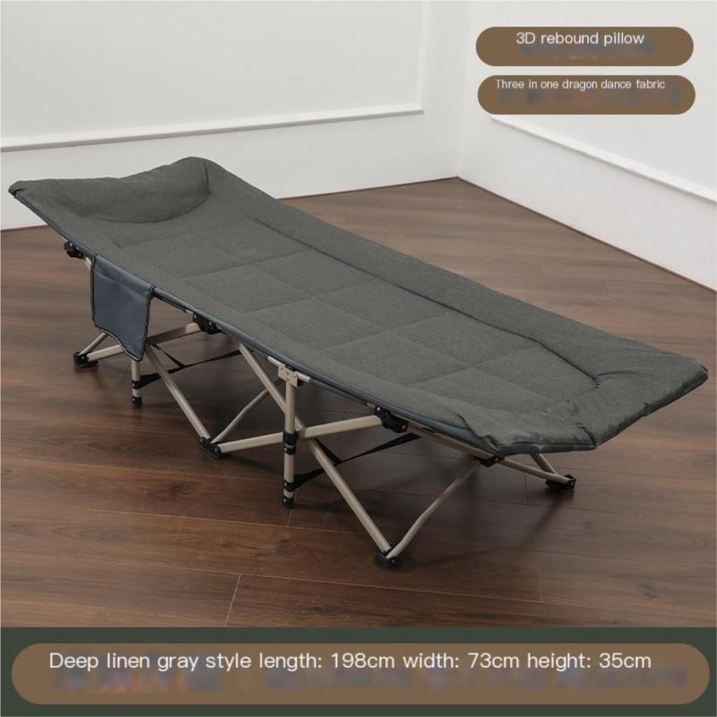 Camping Opklapbed Opklapbed Dutje Lunchpauze Opklapbed Kantoor Slaapbedjes Eenvoudig Outdoor Draagbaar Campingbedje