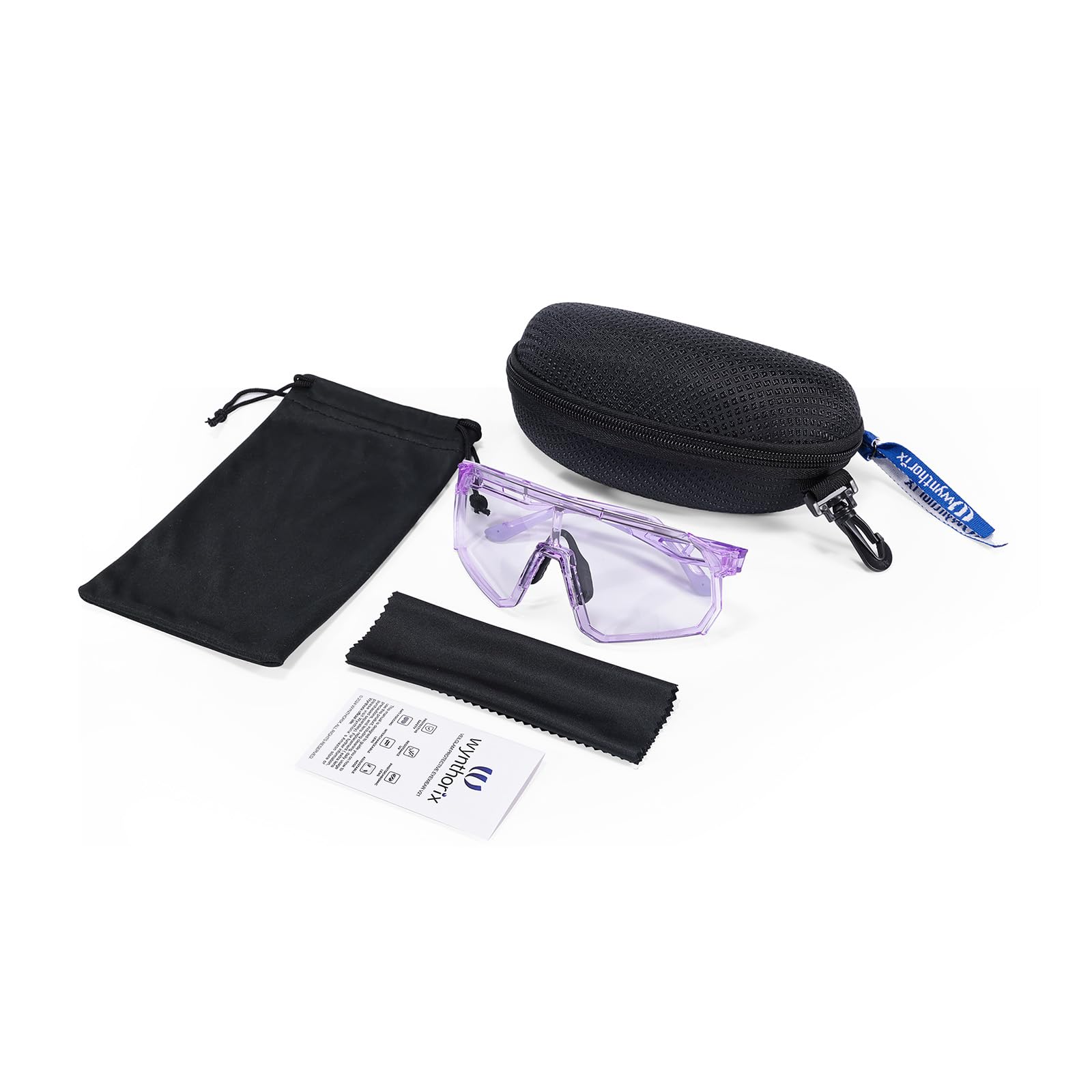 Pickleball-Brille für Damen, ANSI Z87.1, Schutzbrille, photochrome Gläser, klar bis dunkel, 99,9 % UV-Schutz, Sicherheits-Sonnenbrille, verstellbar, rutschfest, Nasenpolster, beschlagfrei,