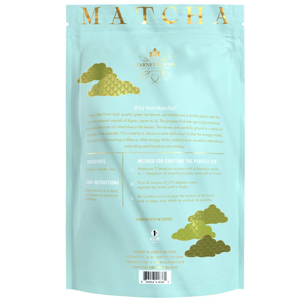 Harney Sons Organic Everyday Matcha 16oz Bag Powdered Matcha Tea — view 4