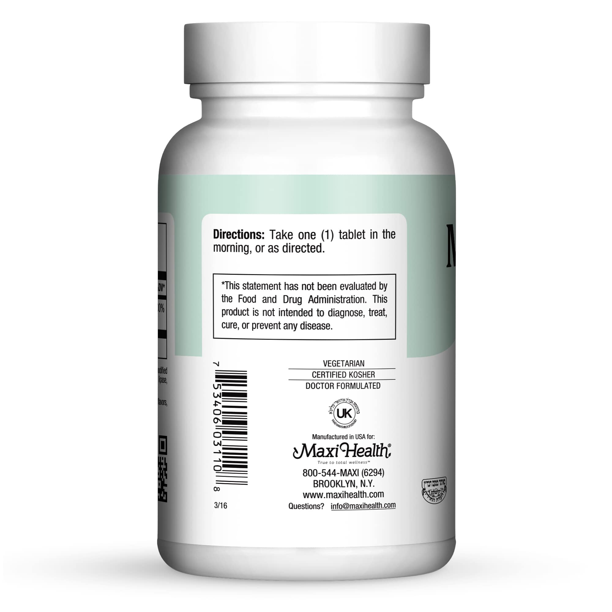 Maxi Health® Vitamin B6 Supplement, Pyridoxine HCl (100 Count) — Amazon image 3