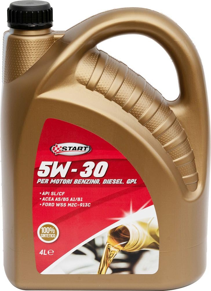 START - Aceite SintDrive Plus 5W30, Lubricante Sintético para Motores Diésel, Capacidad 4L, Adecuado para Monopatines, Composición Principal Metal, Tamaño 10x10x10 cm