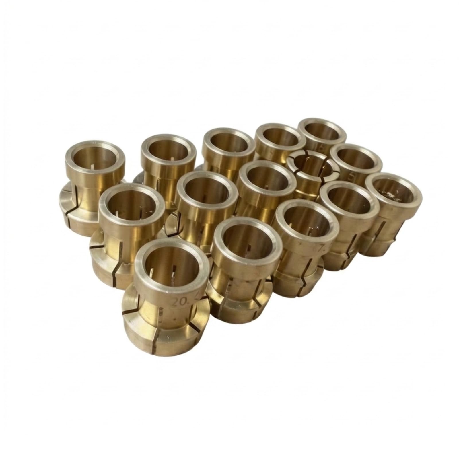 Qianly 15 Pezzi Pinza di Serraggio in Ottone Compatto Colletto in Ottone Resistente Pinza di Serraggio per Orafi, Artigiani