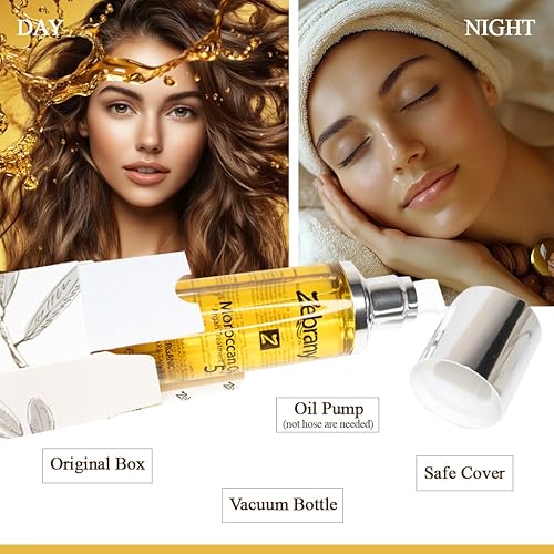 Miniatura 6 de Aceite marroquí 5+ suero para el cabello con aceite de argán, acondicionador sin enjuague, control de encrespamiento para cabello dañado,