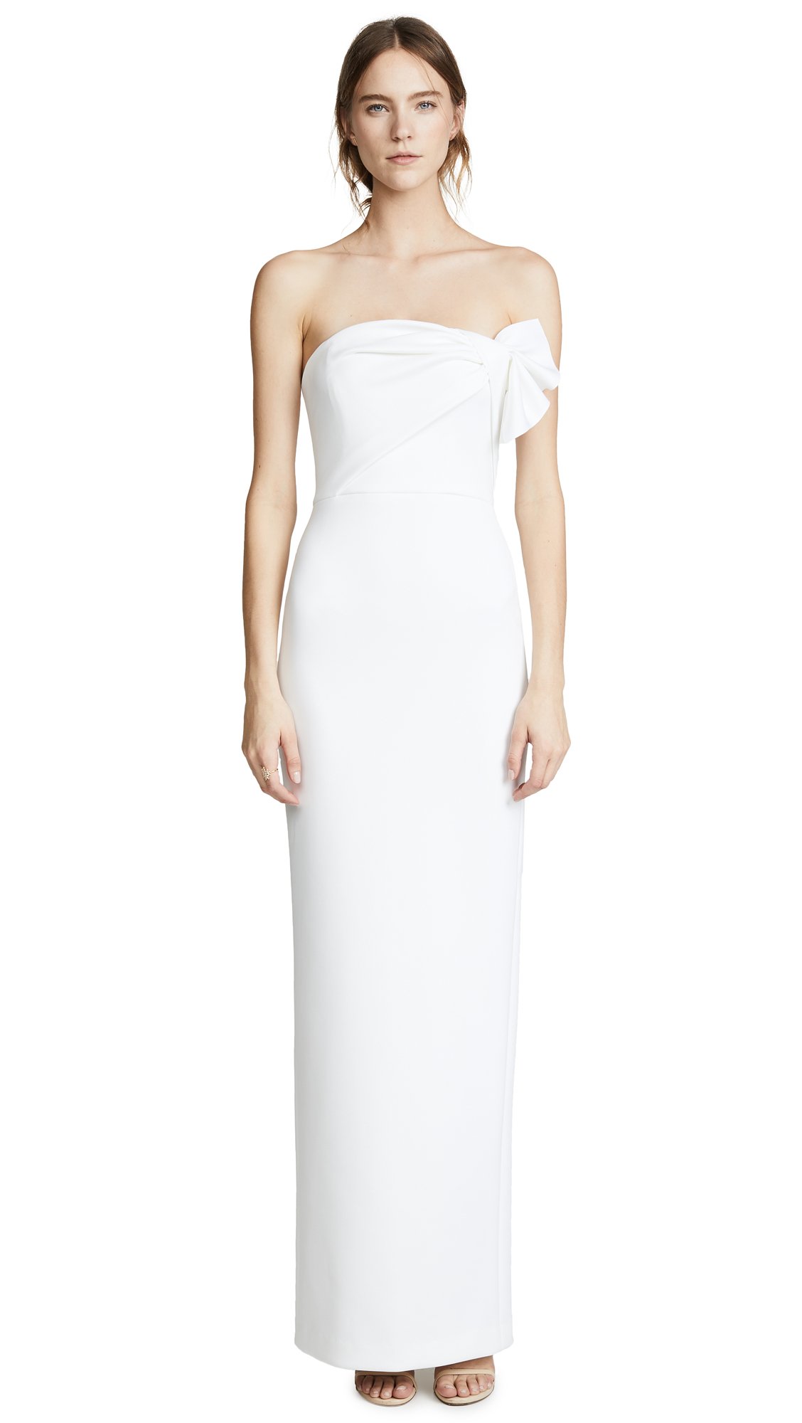 Black Halo Women's Divina Gown: 2 Whip Cream