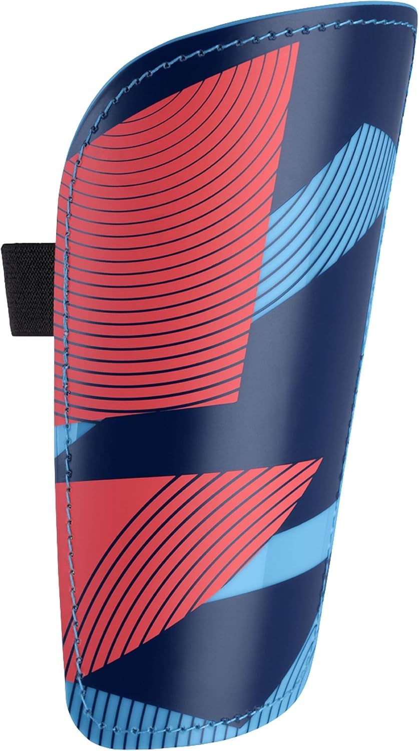 JAKO Unisex River Basic Shin Pads, SkyBlue/Navy/Coral, S