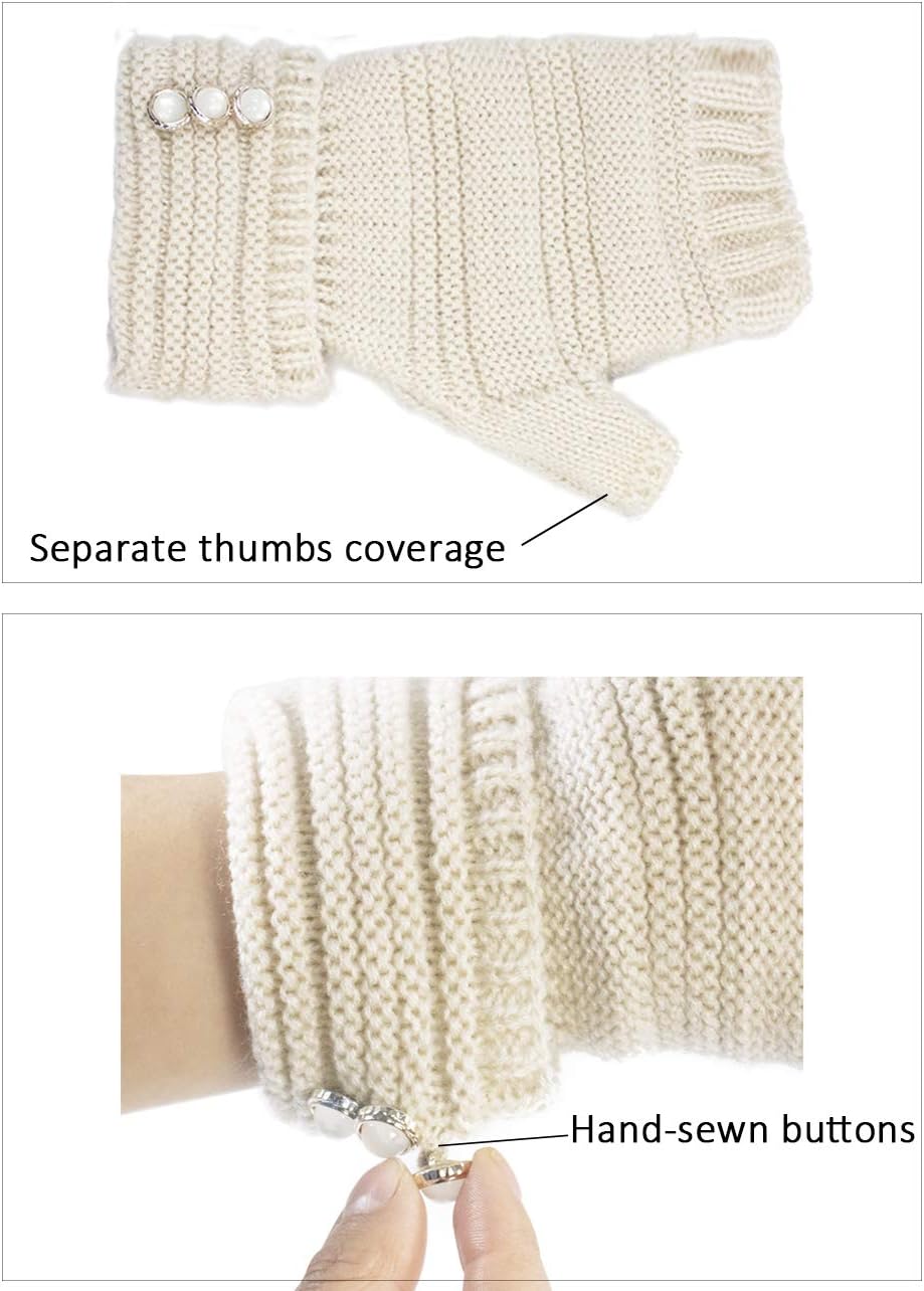 Dahlia Womens Cold Weather Arm Warmers & Fingerless Gloves - Various Styles