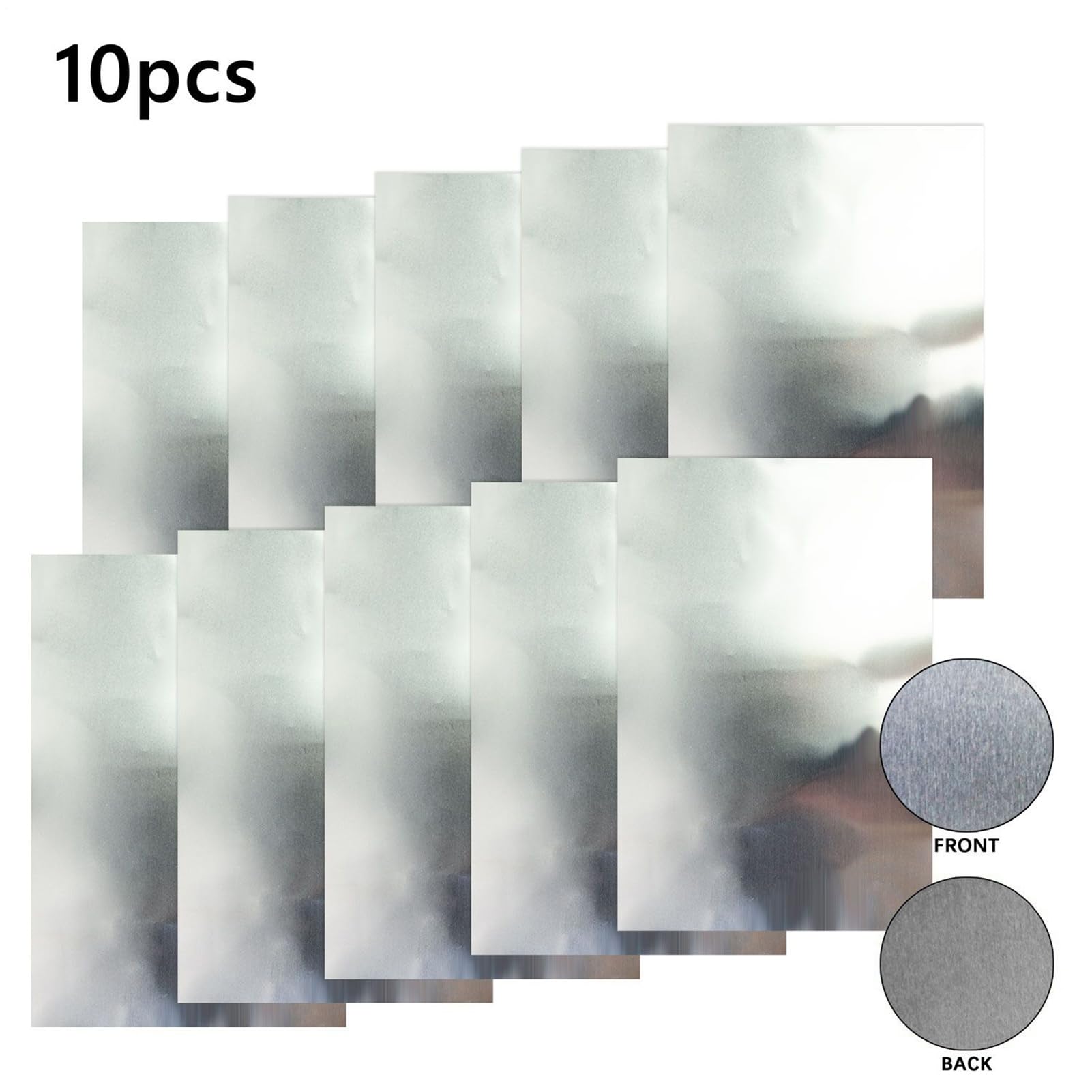 Generisch Hojas de aluminio para manualidades, 10 unidades, 0,07 mm de grosor, material de arte suave, hojas de papel de aluminio para manualidades, para pintura, grabado, montaje, decoración del