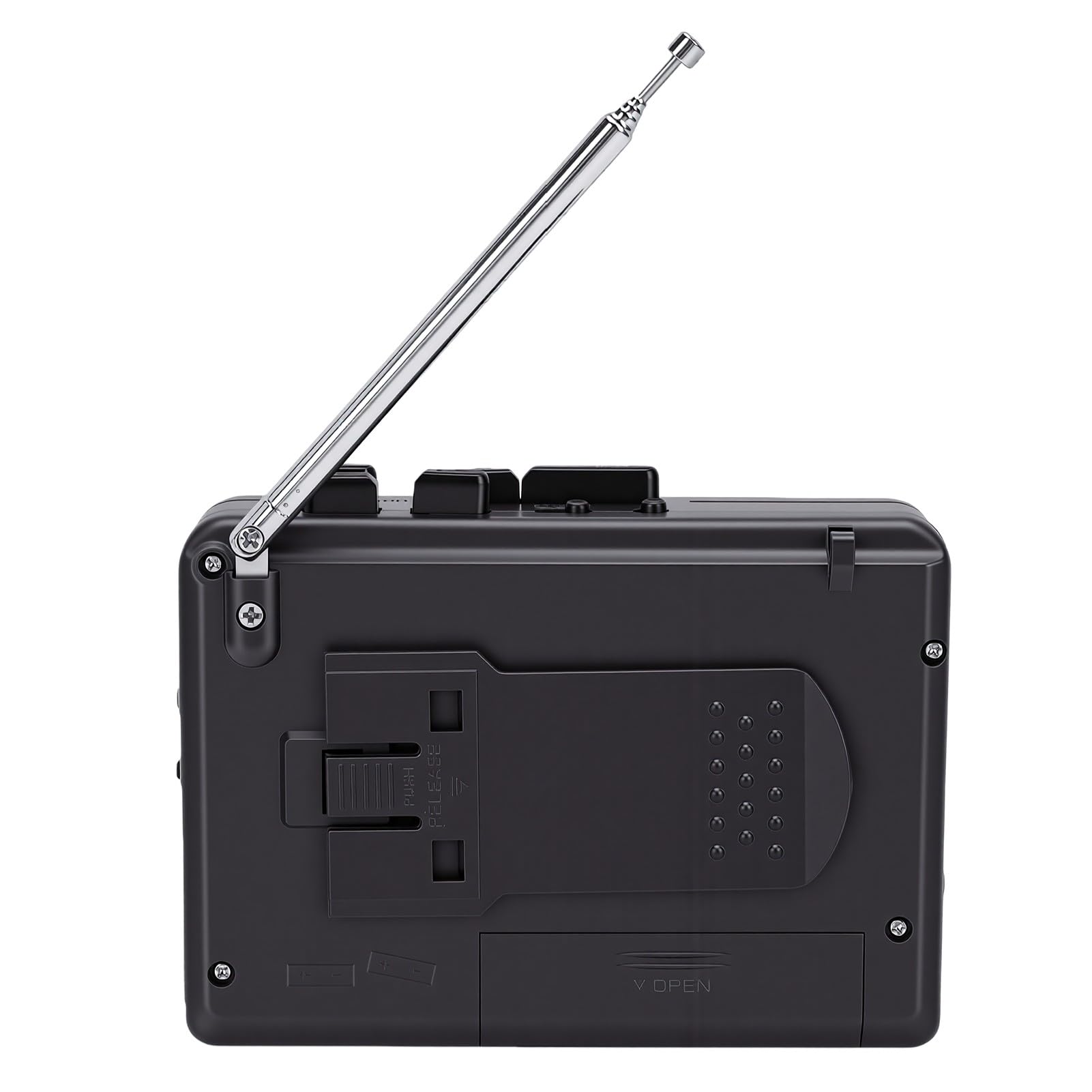 Bewinner Reproductor de Casete Retro con Grabadora de Cinta Inversa Automática con Radio Am FM | Cuerpo ABS, grabadora portátil, escucha en casa y al aire libre, pantalla LCD, uso de auriculares