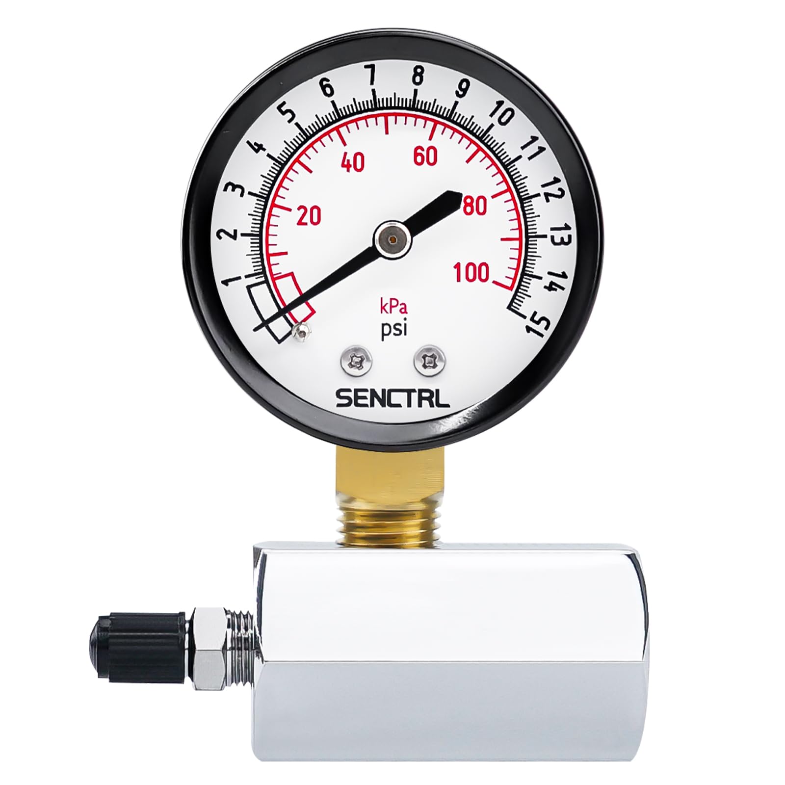 Gas Pressure Test Gauge - 0-15 Psi -1