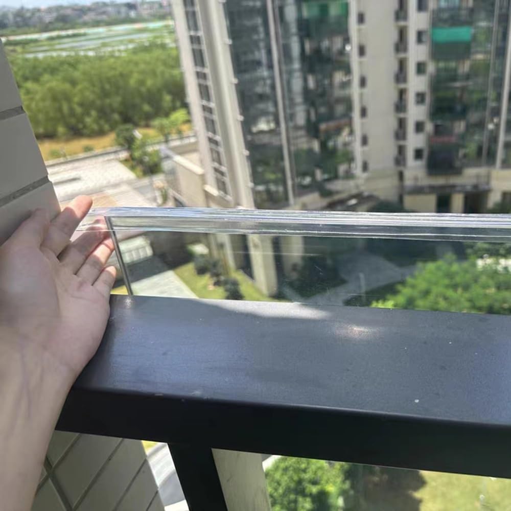Lámina protectora de bordes, sello en U, canal transparente para protectores de vidrio de silicona de 0,3 mm a 35 mm y protección de esquinas de pared