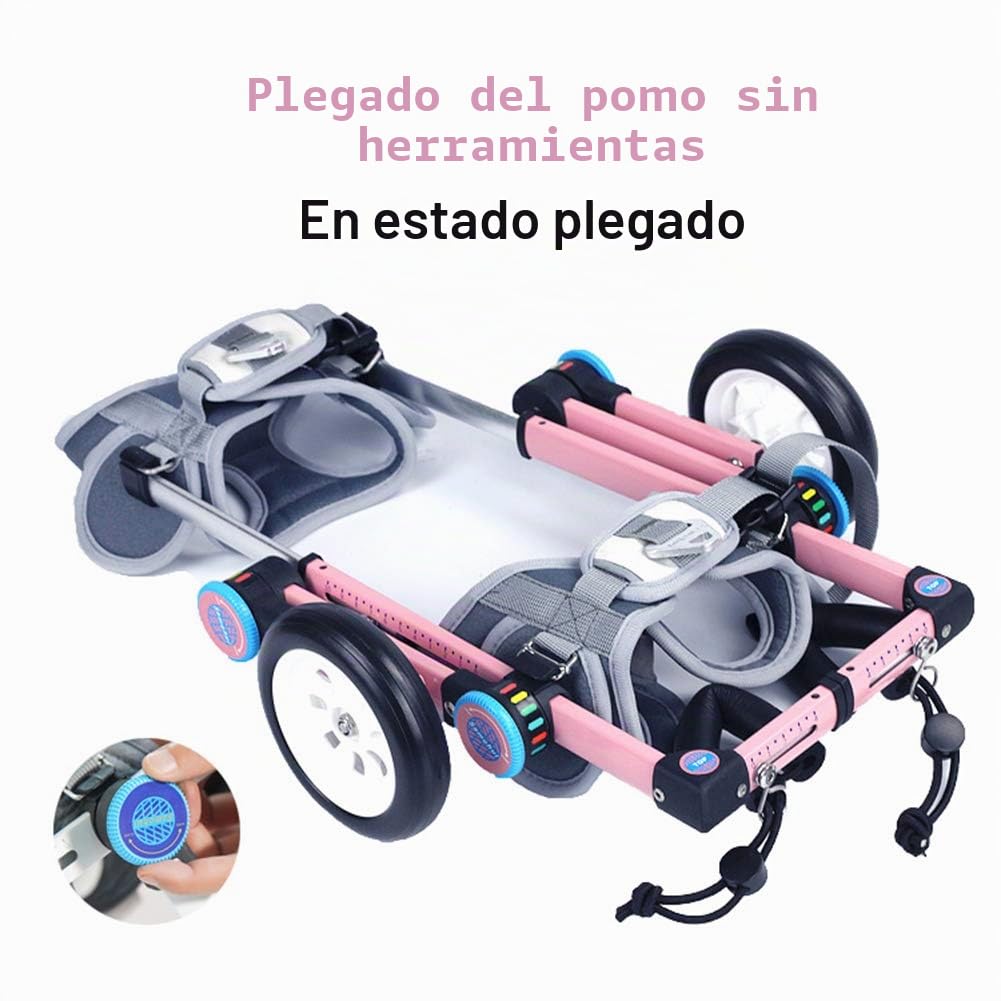 Silla De Ruedas Ajustable para Perros - para Perros Medianos/Grandes De 1 A 40 Libras - Aprobada por Veterinarios - Silla De Ruedas para Perros para Patas Traseras