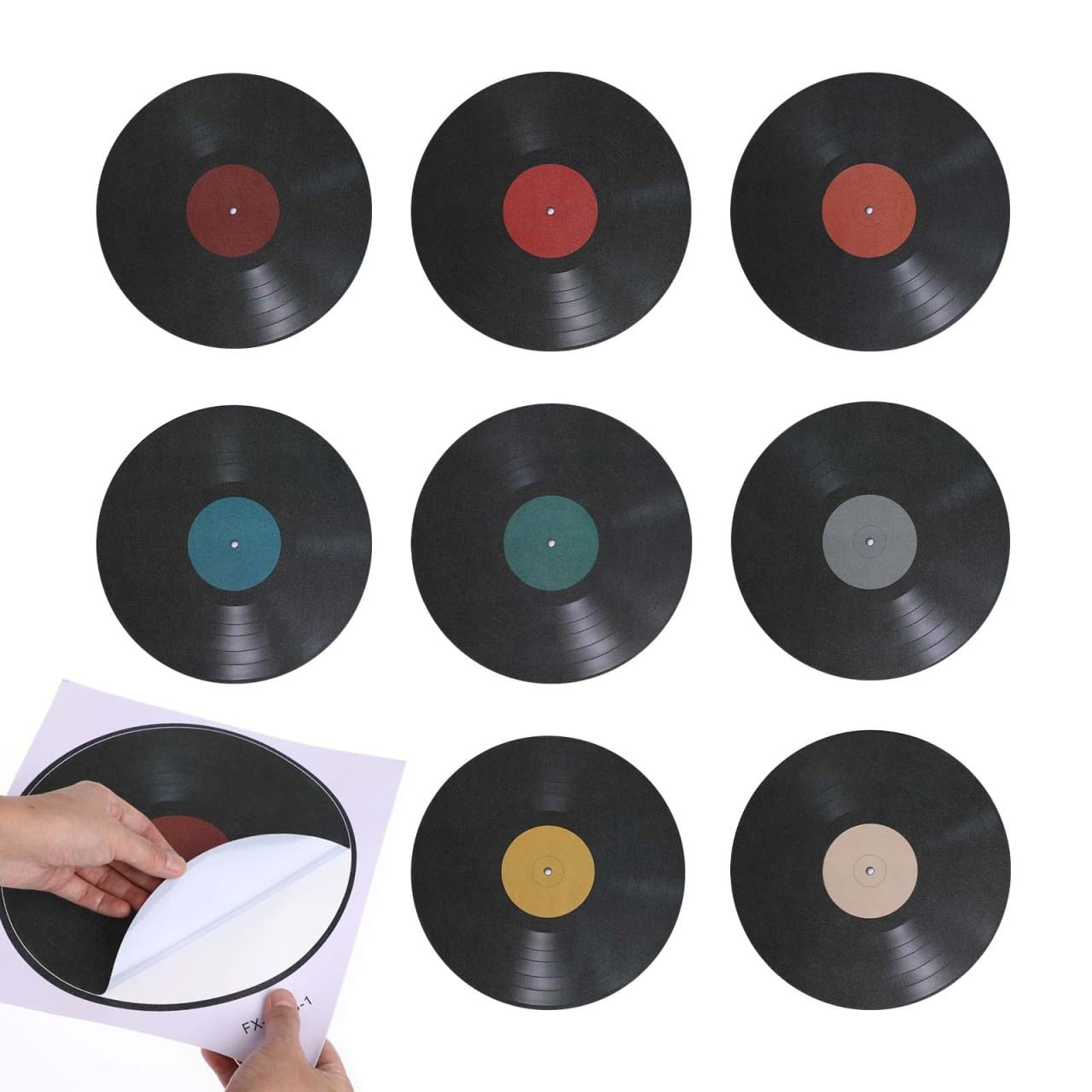 Autocollants muraux en vinyle décoratif pour masquer un mur vide avec un style rétro robuste