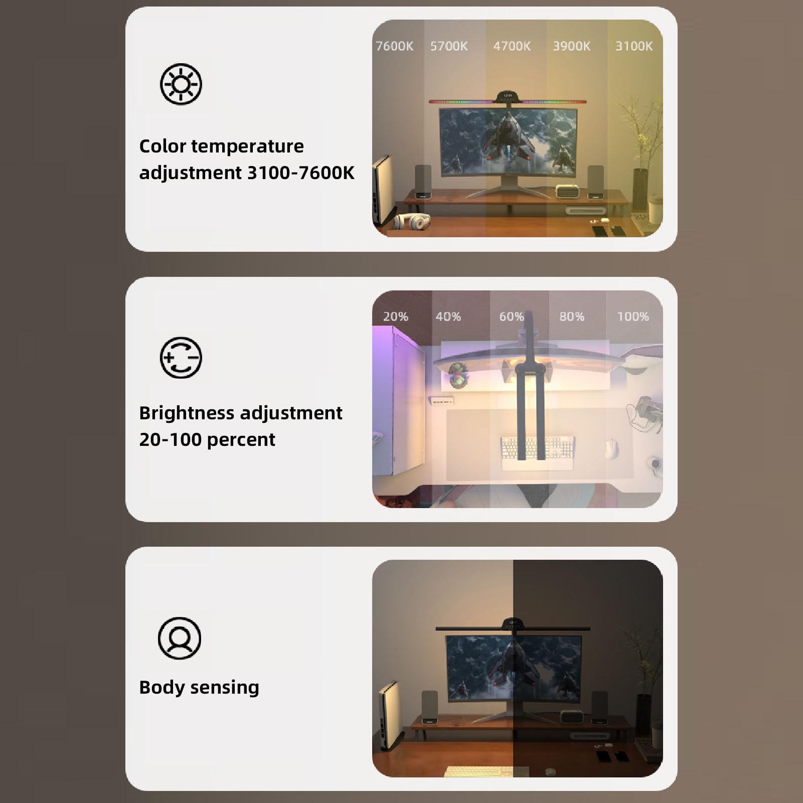 Vikye Lampada da Scrivania a LED per Ufficio Domestico, Lampada da Architetto per la Cura degli Occhi da 35,4 Pollici con Braccio Flessibile, Lampada da Tavolo con Oscuramento (Spina europea)