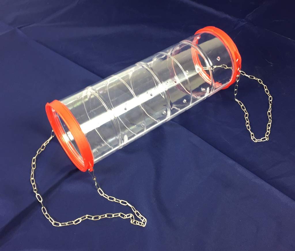 Global Pet Giant Clear Rat Ferret Chinchilla Play Tube With Chains 35 cm