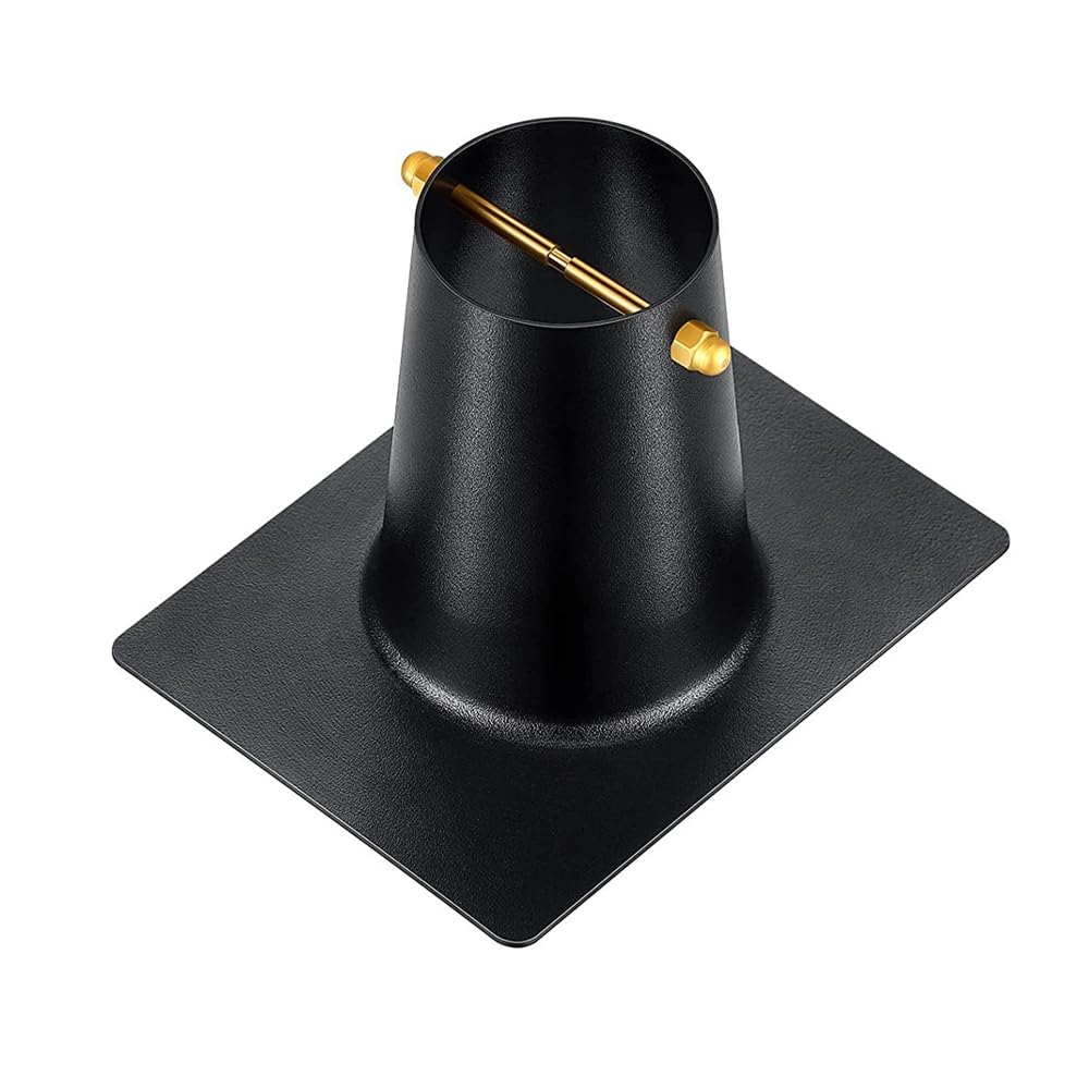 Namvo Rain Chains Aluminium Black Powder Coated Gutter Downspout Adapter for Rain Chain Installation Standard