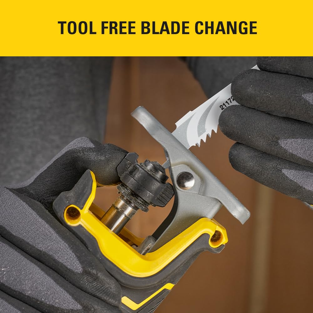 STANLEY FATMAX V20 Sierra Recíproca Inalámbrica Sin Escobillas, Sin Batería ni Cargador, 18V