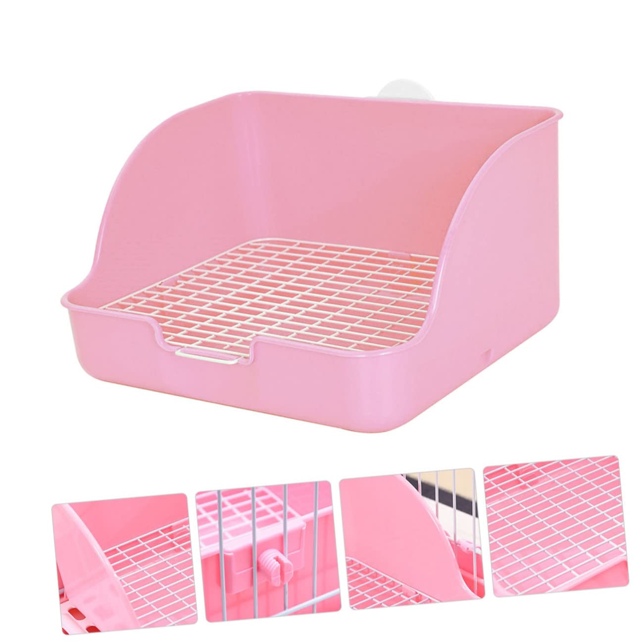 UPKOCH Lettiera per Conigli in Toilette Gabbia Anticaduta per Coniglietti Lettiera per Piccoli Animali per Addestramento dei Conigli
