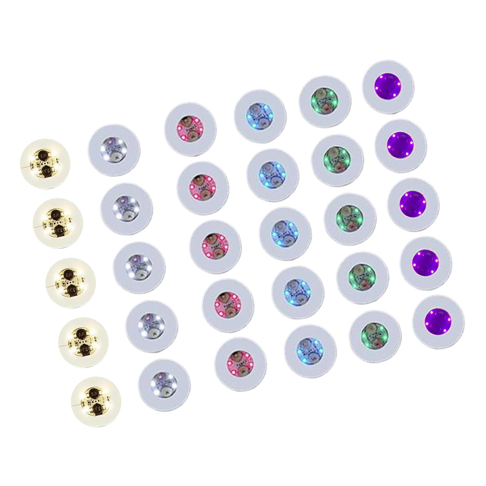 Of 30 LED Drink Coasters Flashing Light Up Liquor Bottle Sticker Coasters for Home Use Weddings Party Decorations Light Up Drink Mats