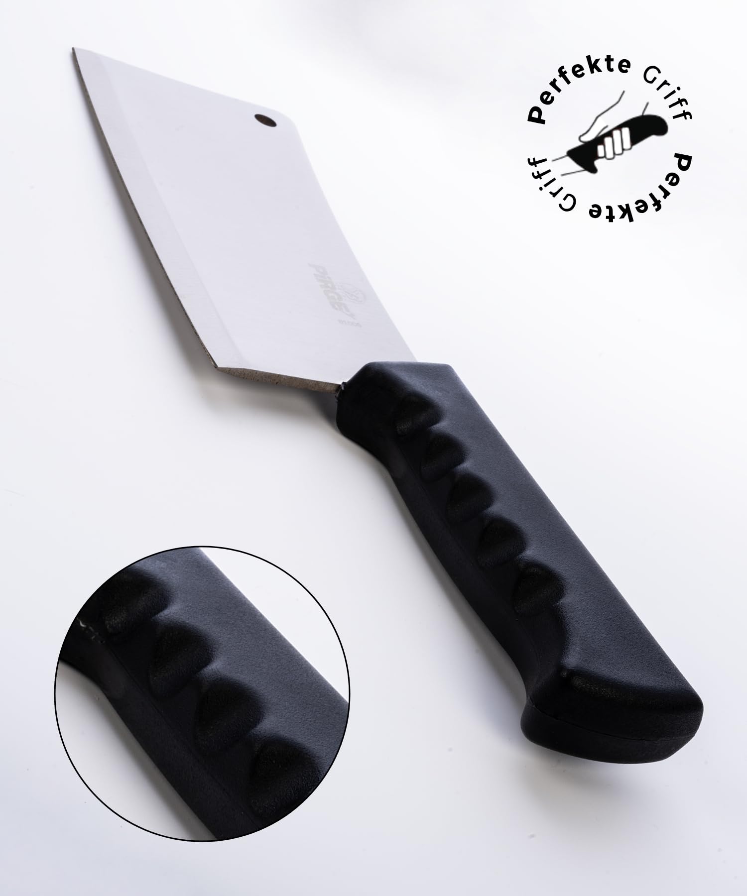 Pirge Set di coltelli da macellaio, 5 pezzi: affilatura eccellente - coltello da disosso - mannaia - coltelli da cucina professionali in acciaio inossidabile - design ergonomico