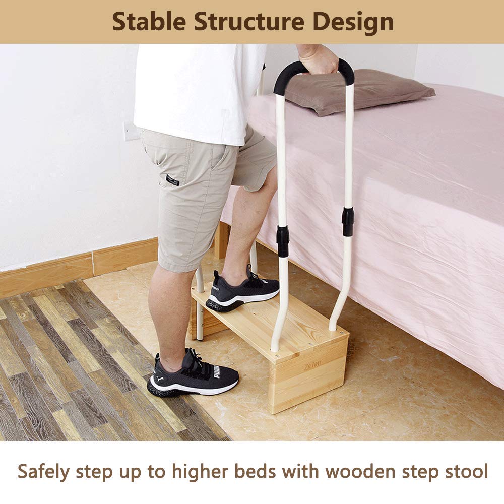 Step Stool with Handle for Seniors Bed Step Stools for Adults High Beds