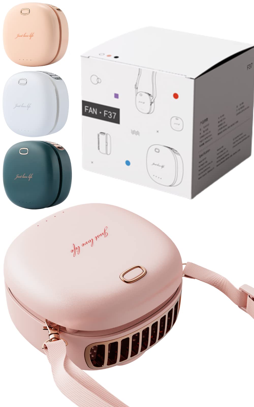 Amazon | LS Design 首掛け 扇風機 クリップファン ベルト