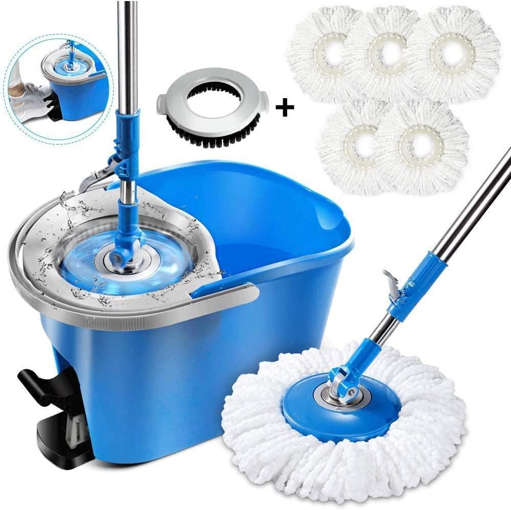 JML Whizz Mop Microfibre 360 Microfibre spinning mop with a 600 RPM