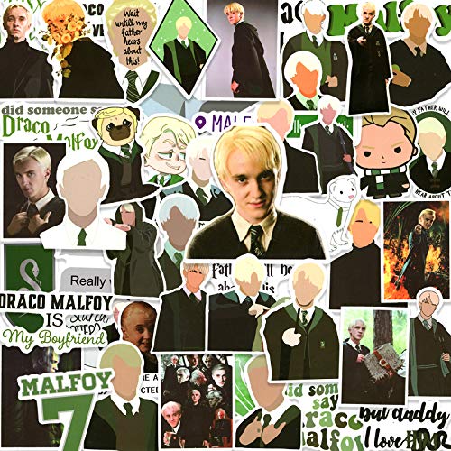 50Pcs Malfoy Divination Stickers,Laptop Stickers for Skateboard Hydro Flask Water Bottle Computer, Vinyl Waterproof Cool Sticker Decals for Kids Teen Boy Girl