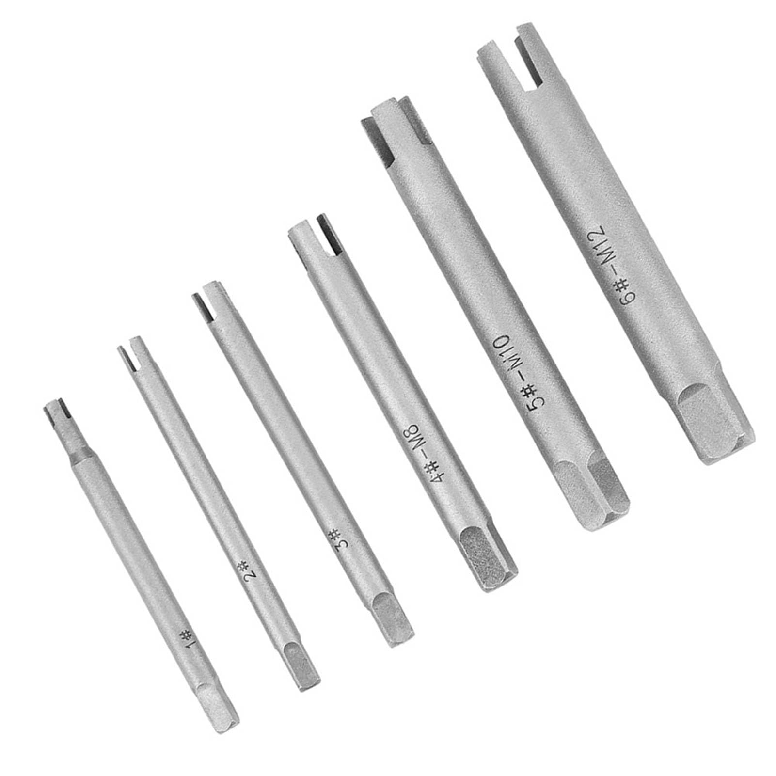 Juego de extractores de machos de roscar de acero de alta velocidad, herramienta resistente para extraer tornillos y reparar tornillos domésticos e industriales, fácil de usar para tornillos desgas