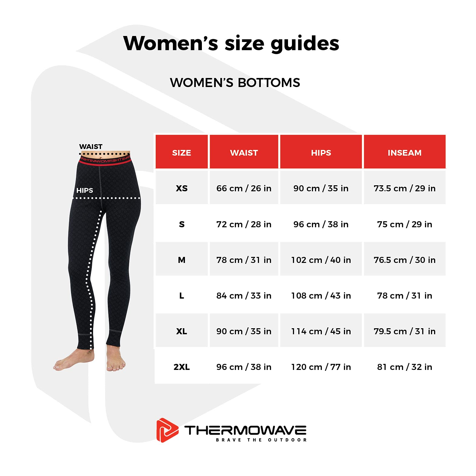 Thermowave 3in1 Merino Wool Base Layer Womens Pants - Long Johns for Women - Thermal Underwear 330 GSM Extra Warm Wicking Quick Dry Wide Waistband, Forest Green, XXL