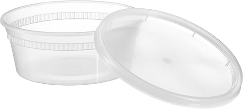 Miniatura 6 de Recipientes de almacenamiento de alimentos con tapas para bocadillos, paquete de 24 unidades, 32oz.