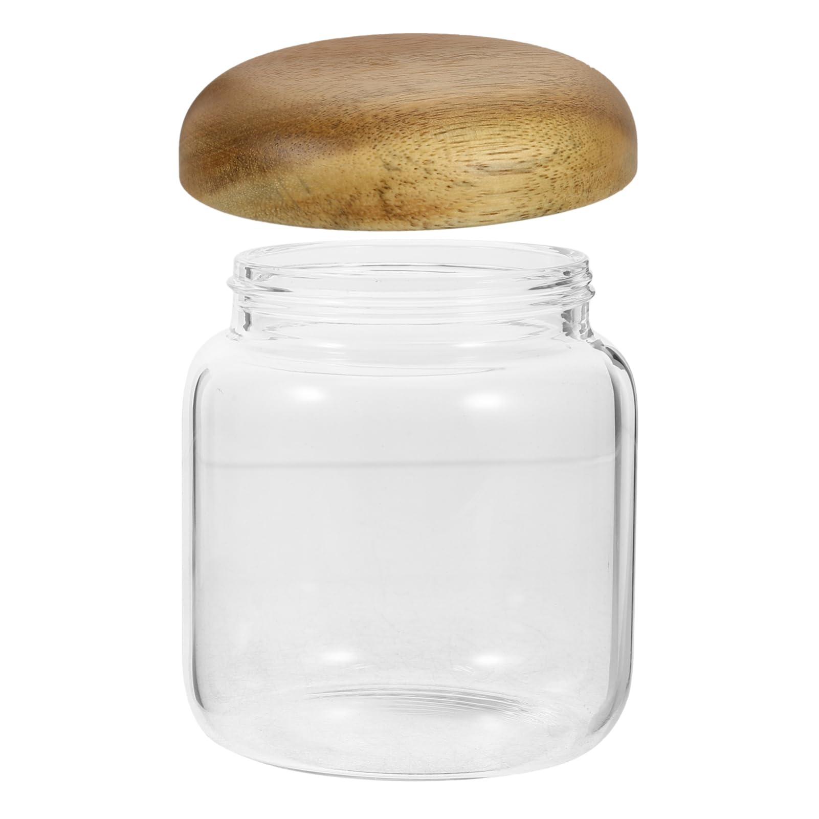 Cabilock Glass Honey Dispenser Jar with Lid Airtight Honey Storage Container Stylish Transparent Kitchen Accessory for Honey and Jam