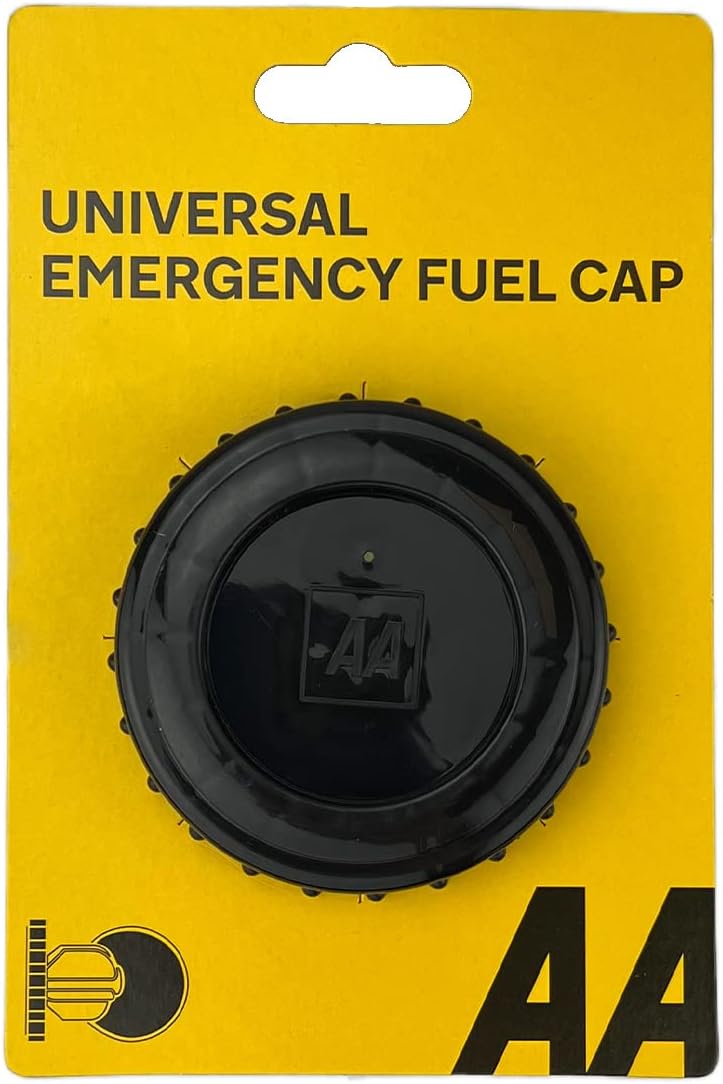 AA Universal Emergency Fuel Cap AA5922 - Fits All Cars Petrol Or Diesel - Permanent Or Temporary Replacement - Easy To Fit Without Cutting, yellow