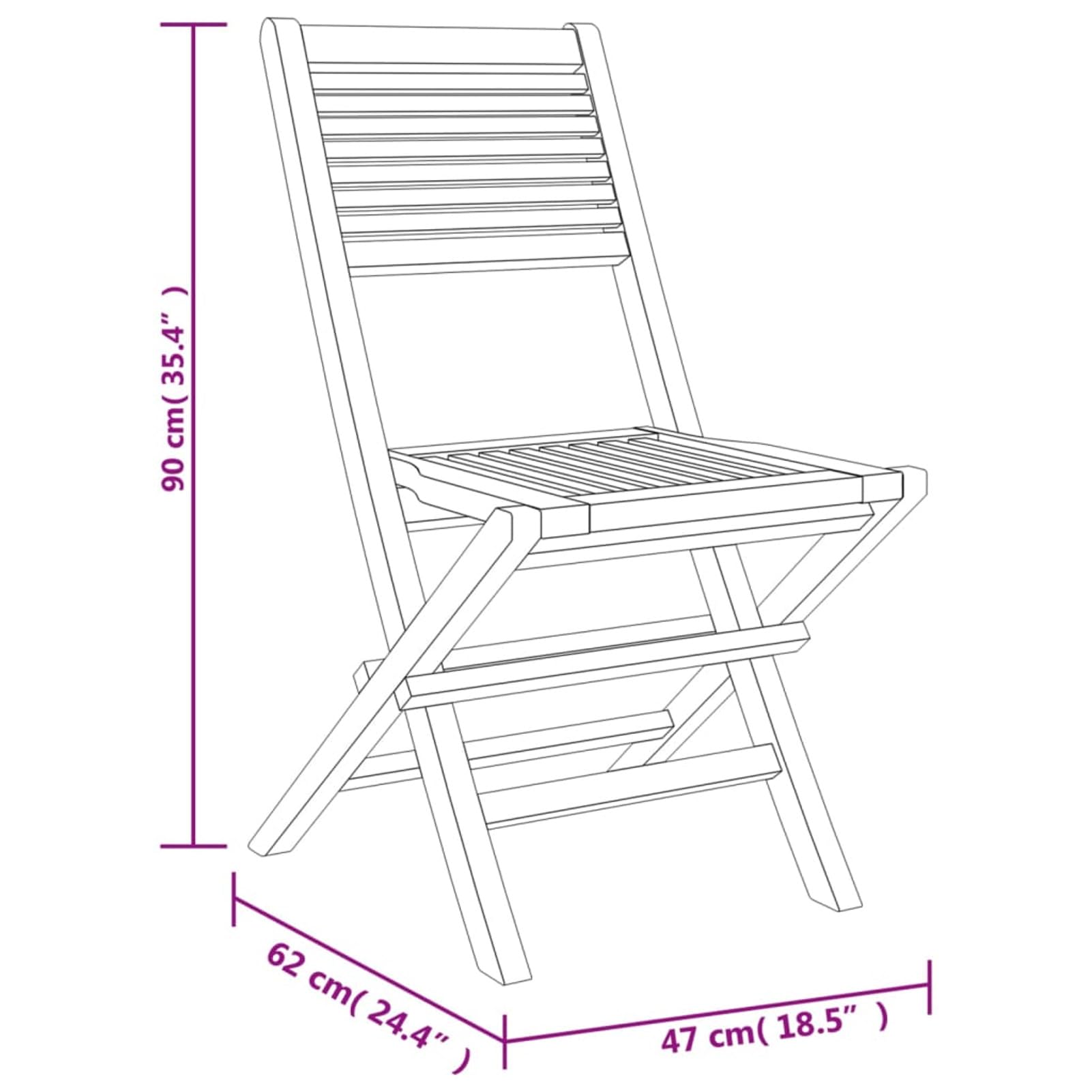 Składane krzesła ogrodowe 4 szt. 47x62x90 cm lite drewno tekowe, plastikowe krzesło ogrodowe, krzesło zewnętrzne tarasowe, salon ogrodowy plastik