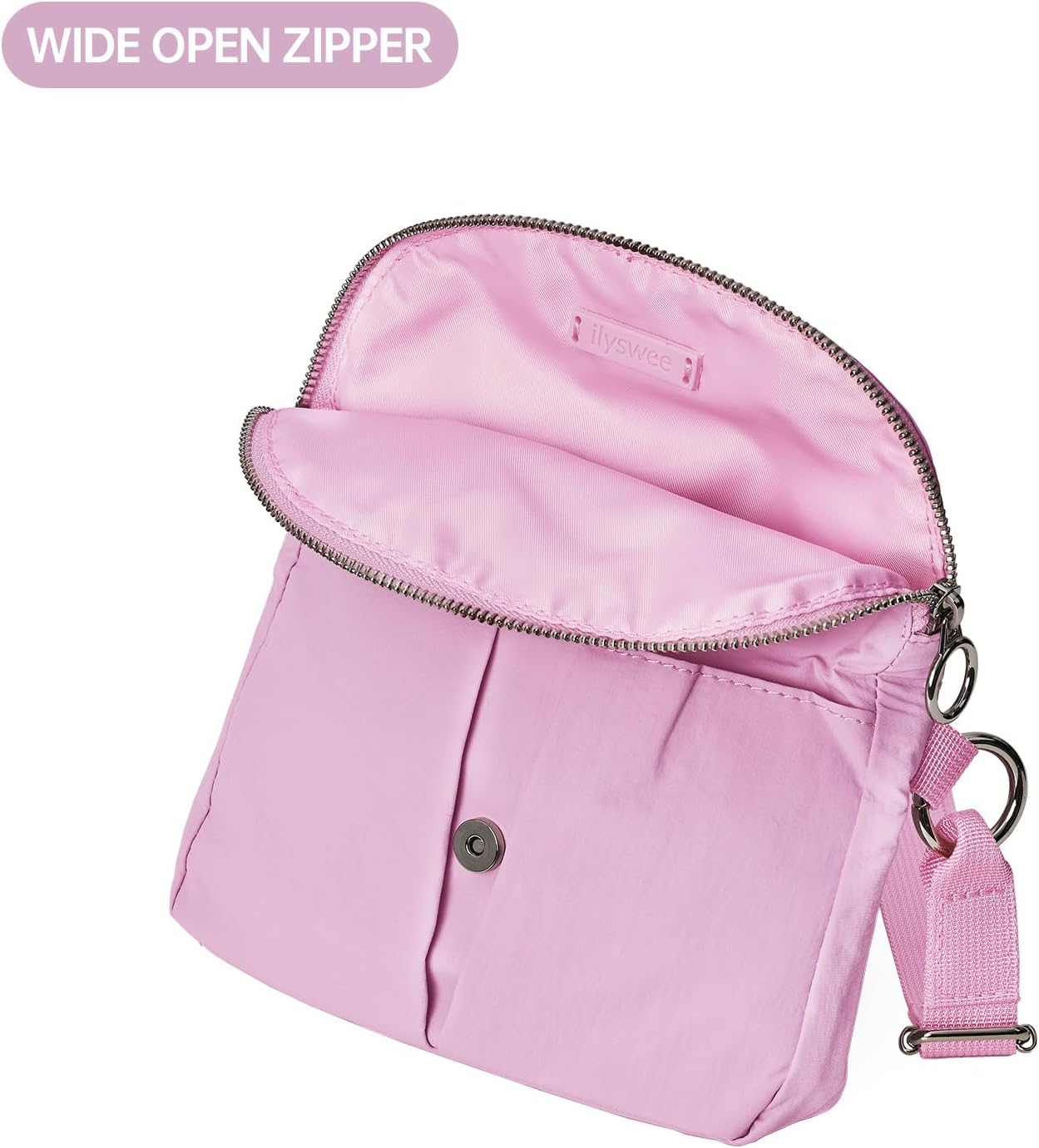 Crossbody Bag for Women, All Night Festival Bag Adjustable Strap Purse Nylon Handbags for Travel Work Casual Outdoor - Image 4