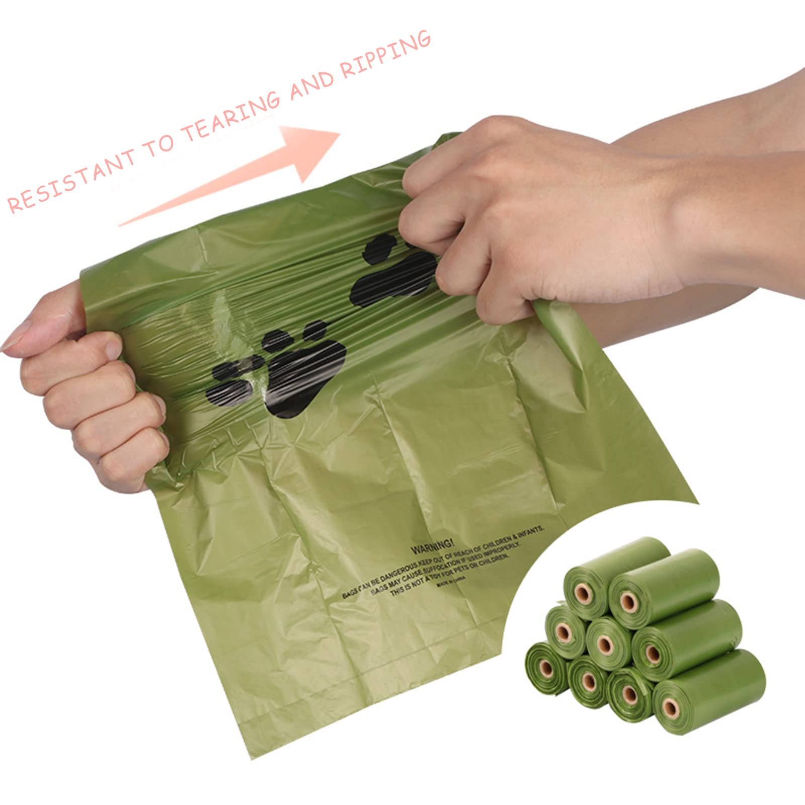 Paquete de 2 bolsas de excrementos de perro con linterna soporte para bolsa de excrementos de perro con bolsas perfumadas verdes para caminar de perros (gris, 2 dispensadores, 60 bolsas)