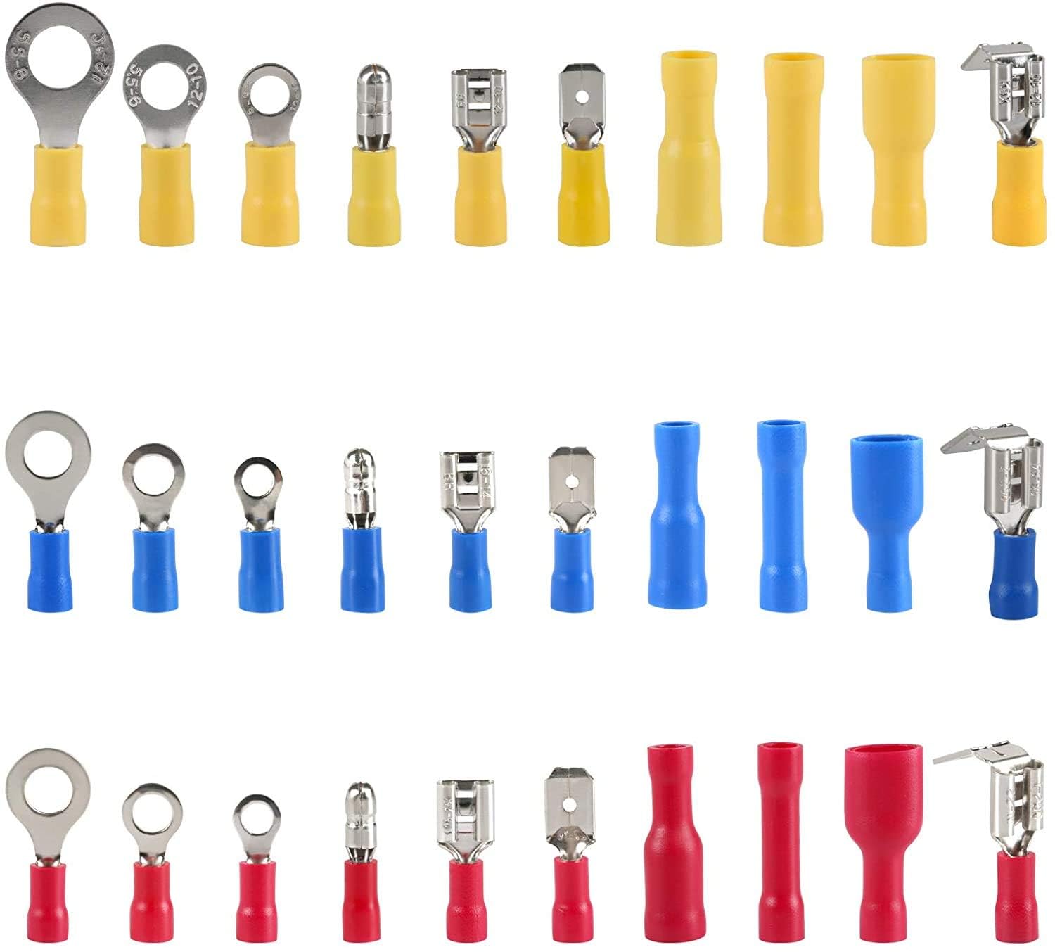 DollaTek 480Pcs Mixed Assorted Electrical Isolated Crimp