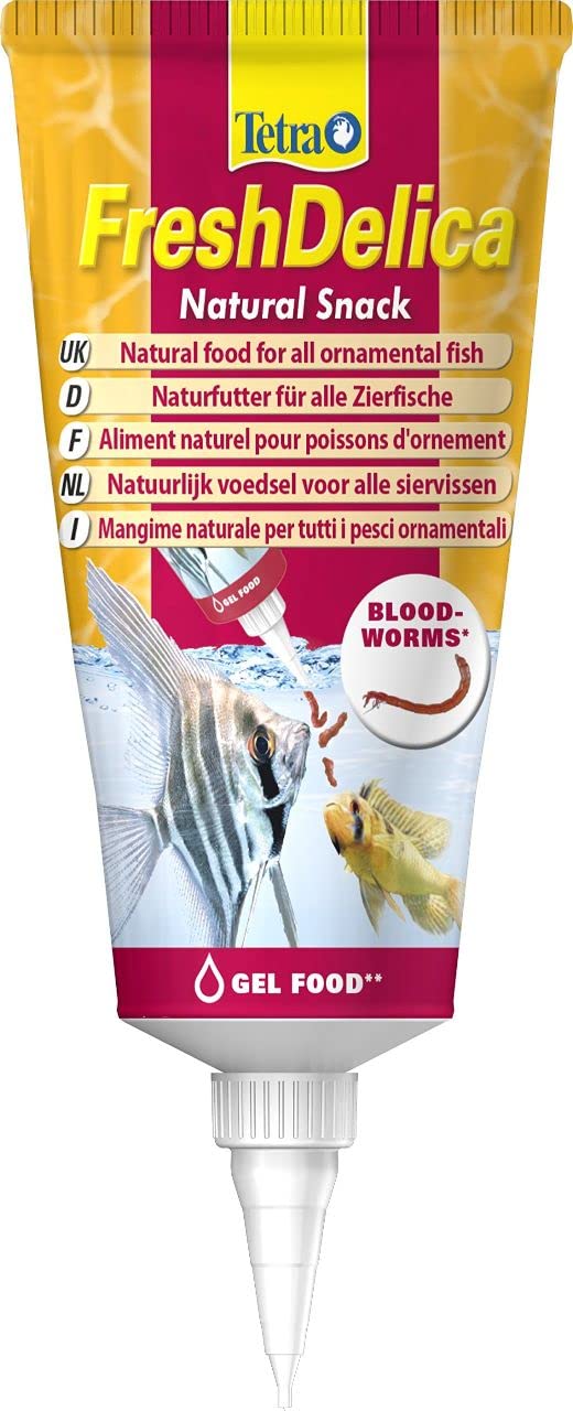 Tetra Delica Bloodworms - Mangime Liofilizzato Per Pesci, 100% Larve Di Chironomus, 100 Ml - Foto 2