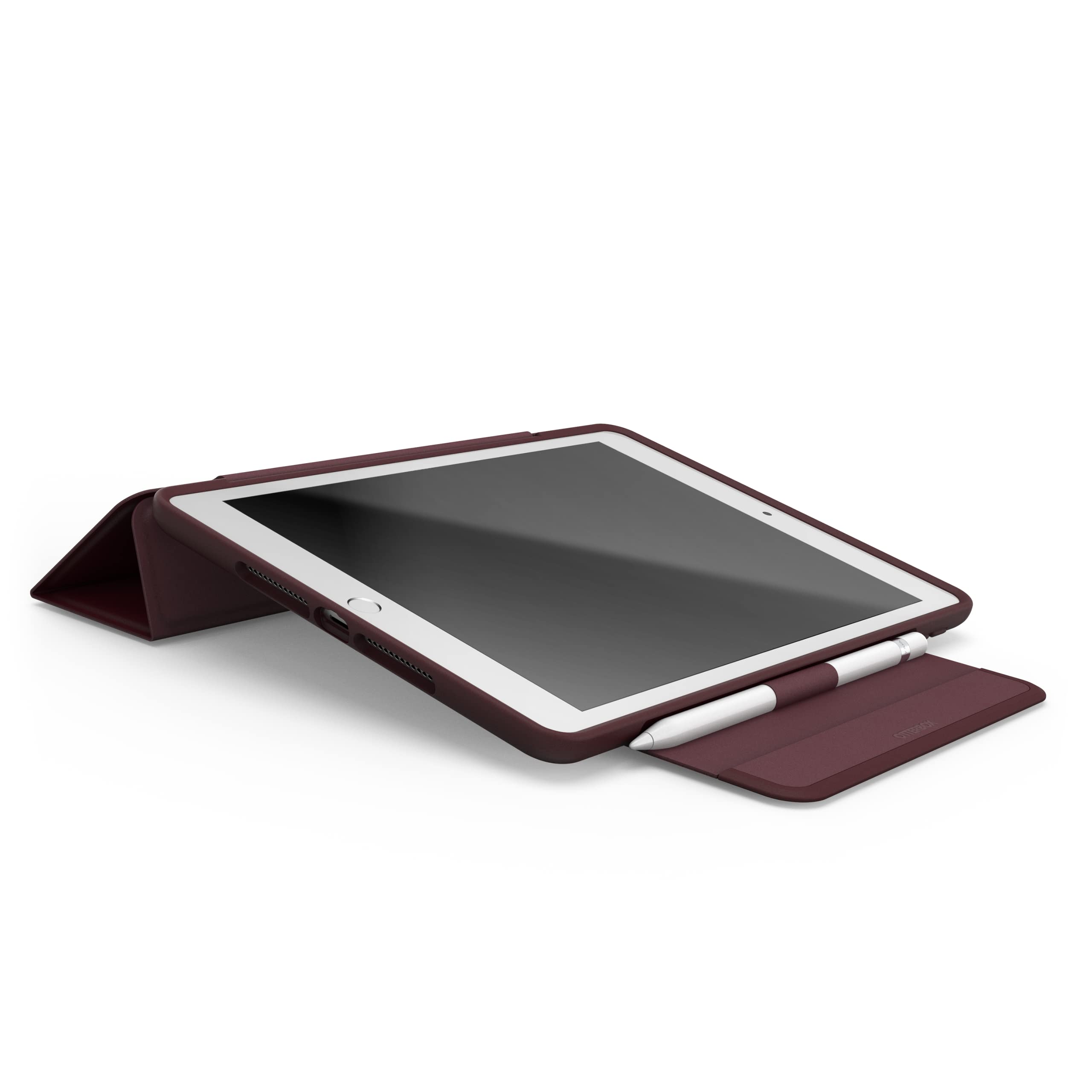 Cover OtterBox Folio Case per iPad (9th/8th/7th), antishock e cadute, ultra sottile, custodia Folio protettiva, Ripe Burgundy