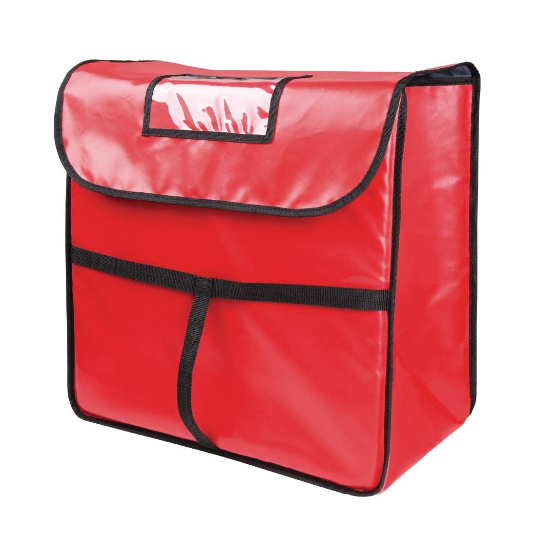 Vogue Grand sac de livraison pour pizza et plats chauds, rouge, matériau : polyester et isolation rembourrée, taille : 305 (H) x 510 (L) x 510 (L) mm, pour usage domestique ou professionnel, GG140