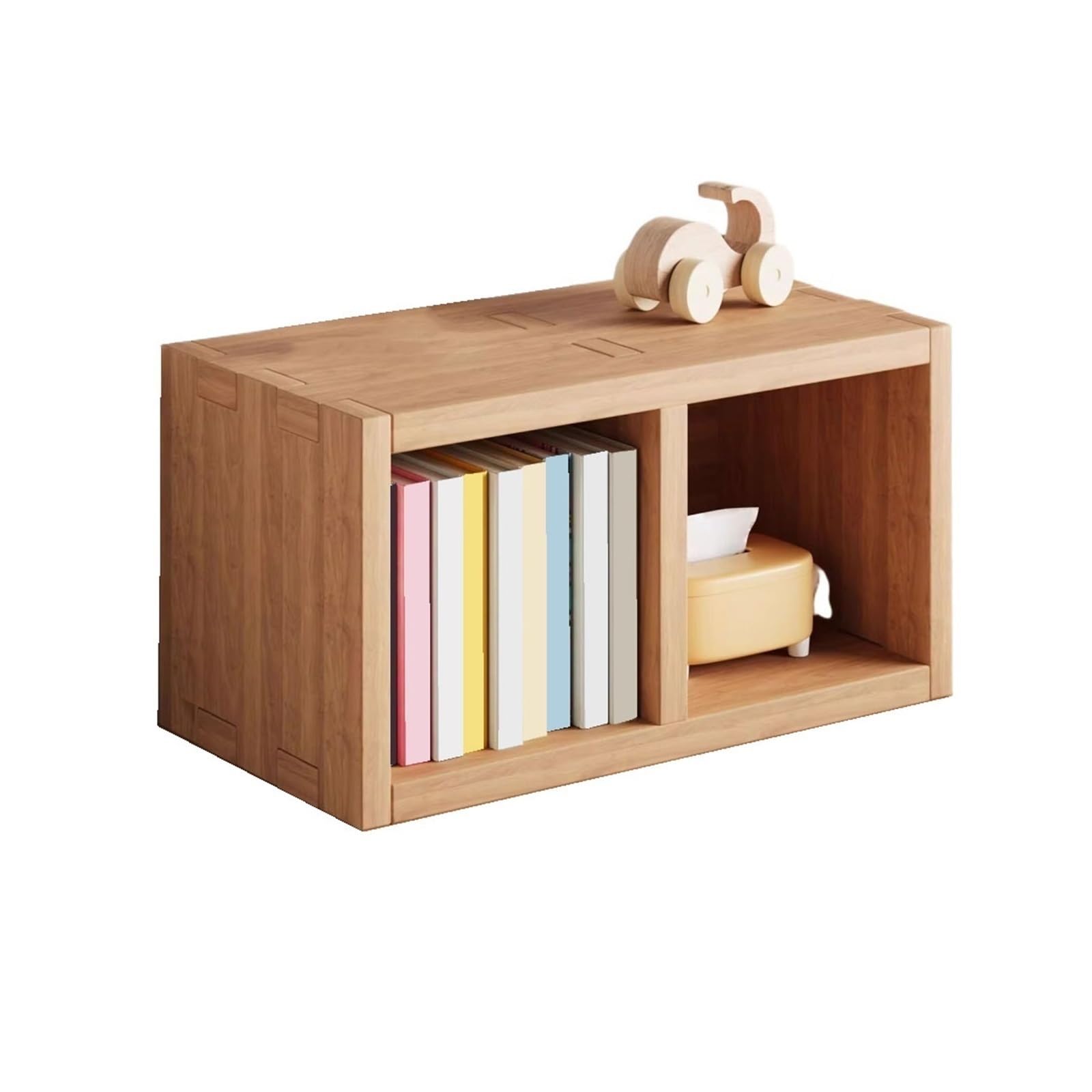 Shihan-2015 Bookcase Desk Shelf Organizer Wooden Small Bookshelf Display Stand for Office Decor Display Shelf