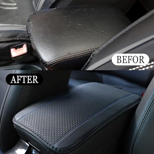 Miniatura 5 de Almohadilla de cuero sintético para consola central, protector de caja de asiento de asiento de automóvil, impermeable, adecuado para accesorios de