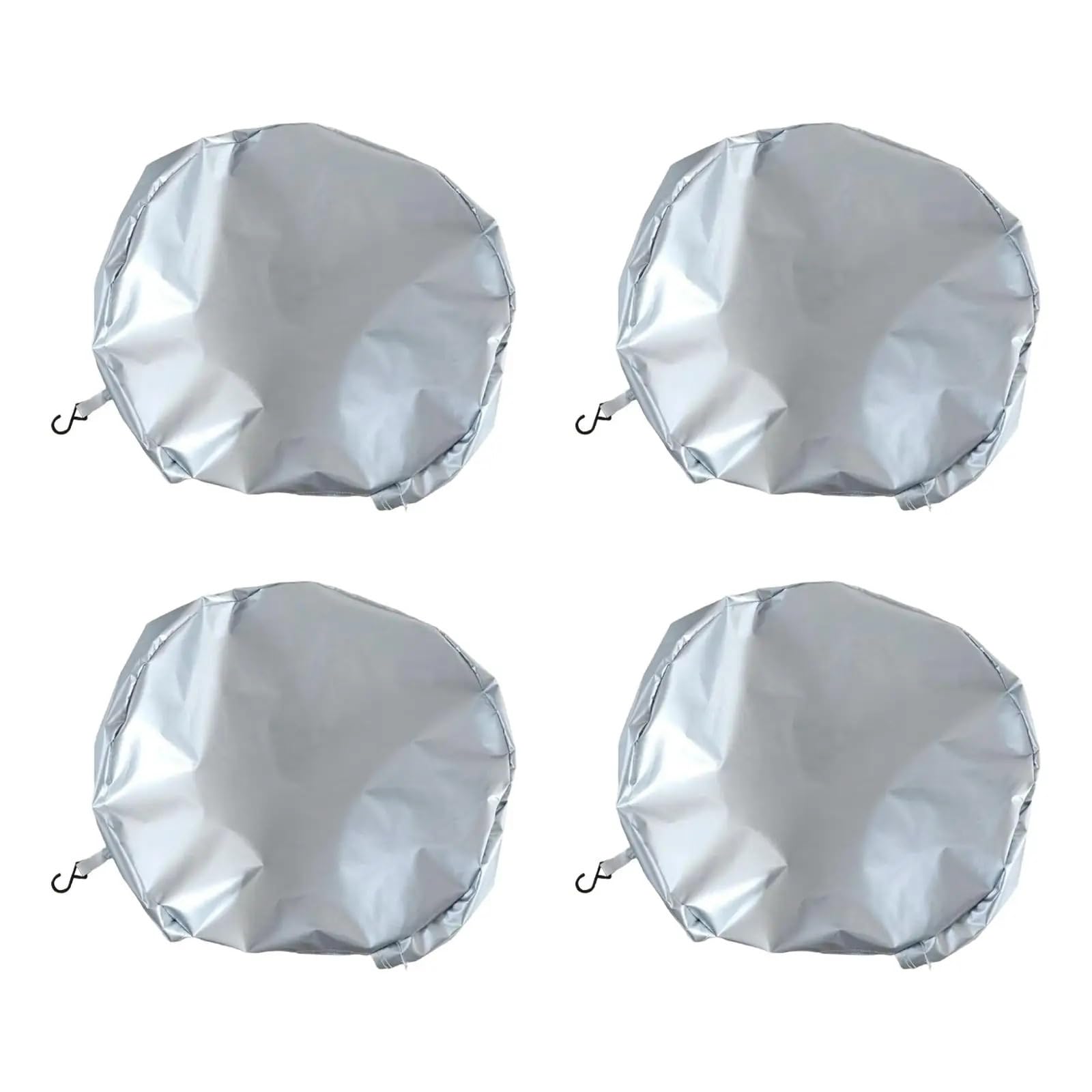 Bolsas para Neumáticos 4 Uds protección Solar Banda elástica a Prueba de Polvo Cubierta de neumático de Repuesto genérica para Camper Remolque camión SUV Autocaravana(Diameter 79cm)
