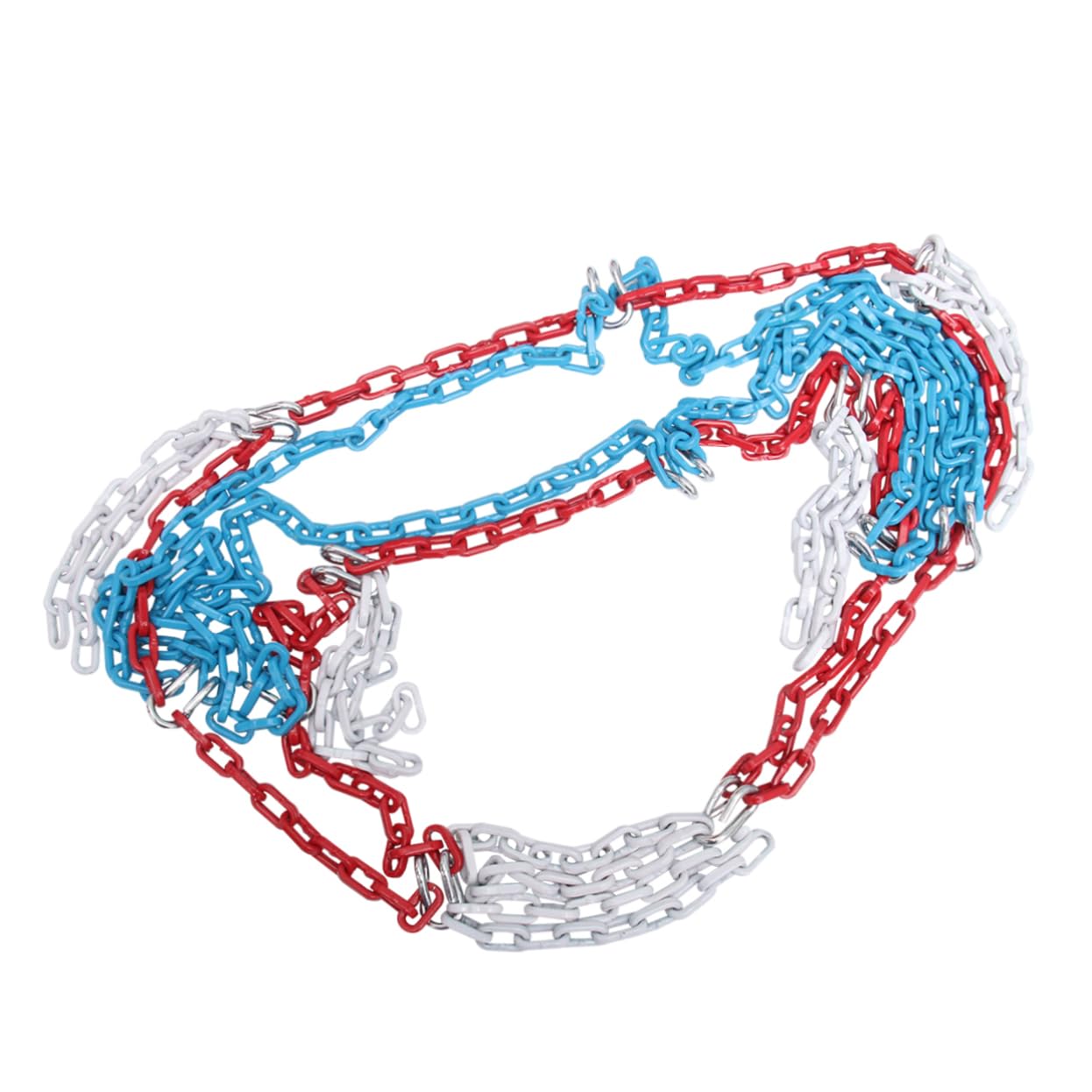 SUPVOX Galvanized Basketball Net Buckles Heavy-Duty Chain Net for Standard Hoops for Use