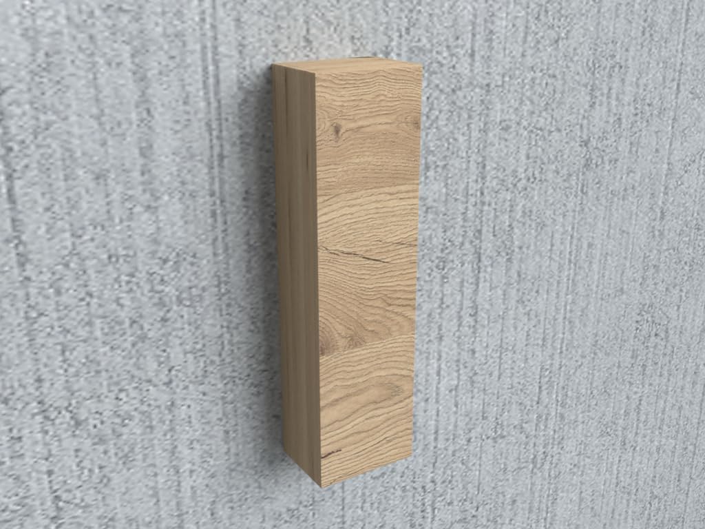 MaMa Store Atena Colonna in Kit Reversibile con sistema di apertura push and pull, Laminato, QUERCIA NATURALE L. 30 X P. 22 X H. 110 Cm