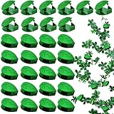 50 Stück Pflanzenclips für Kletterpflanzen Clips Selbstklebend Wand Befestigung Clip Pflanzenhalter Kletterhilfe Pflanzenklammern Grün Blattform Pflanzenstützen Clips für Reben Gemüse Weinpflanzen