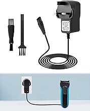 12V for Braun Shaver Charger Cable Series 1/3/5/7/9, Replacement Beard Trimmer & Epilator Silk-Epil 9, 7, 5, Electric Razor Charging Cable UK Plug Compatible with Models 5544, 3040S, 5409, 7220, 5377