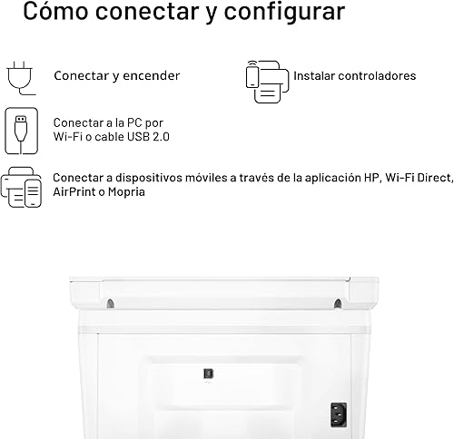 Miniatura 10 de HP Laserjet MFP M140w Impresora inalámbrica en blanco y negro, impresión, escaneo, copia, velocidades rápidas, fácil configuración, impresión móvil