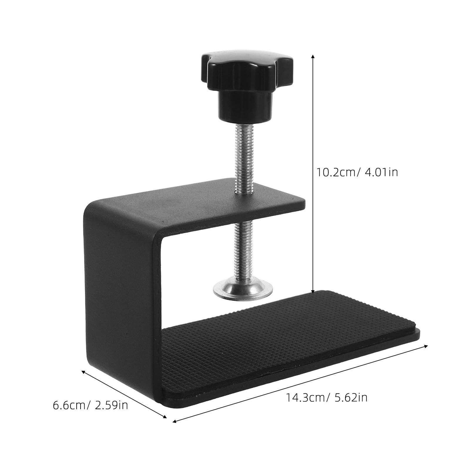 WRITWAA 2 pezzi Staffa di montaggio per cambio da simulazione di guida, morsetto da tavolo per configurazione leva cambio da gioco desktop, supporto per da scrivania, nero