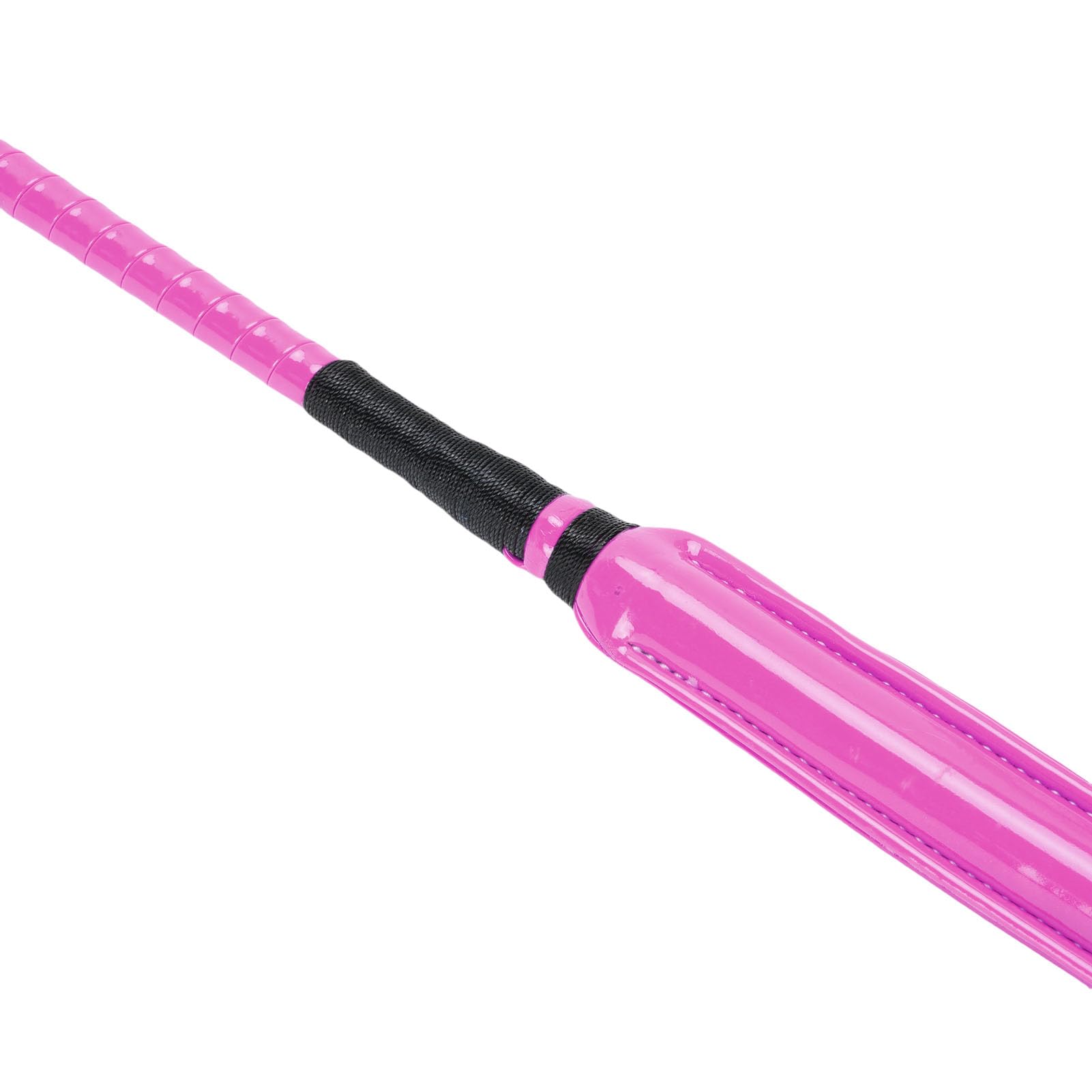 Bewinner Frustino per Equitazione - Pelle Verniciata da 65 Cm con Manico in Silicone Antiscivolo per Allenamento Equestre, Corse, Dressage Ed Equitazione