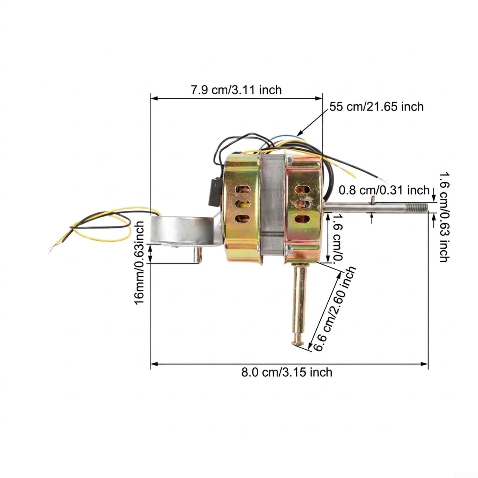 Motor Ventilador Pared 60W con Mando Oscilación